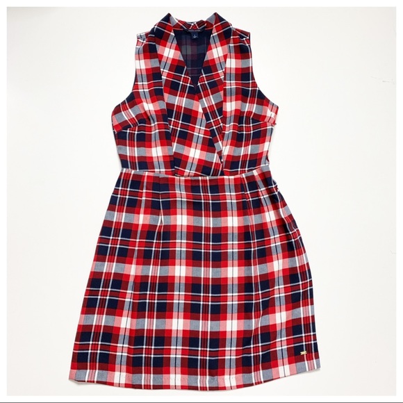 Tommy Hilfiger Sleeveless Check Dress Size 8 - Picture 2 of 6